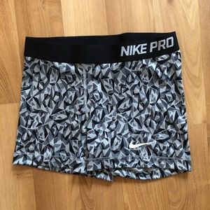 Black & Grey Nike Pro shorts